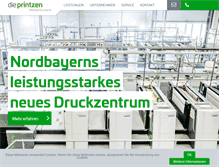 Tablet Screenshot of dieprintzen.de